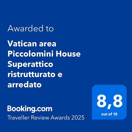 Vatican Area Piccolomini House Superattico Ristrutturato E Arredato Róma Kültér fotó